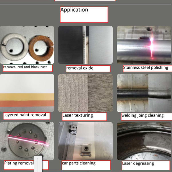 Macchina per la pulizia del laser a fibra portatile industriale di fabbrica